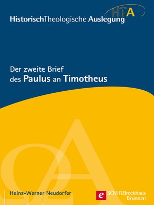 cover image of Der zweite Brief des Paulus an Timotheus